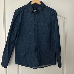 APC Paris denim overshirt medium like new